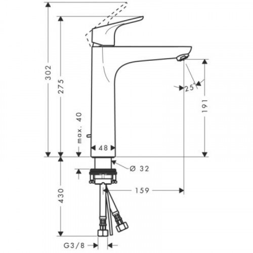 Смеситель для раковины Hansgrohe Focus E2 31608000