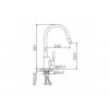 Корпус для смесителя кухонного Frap F4053 хром
