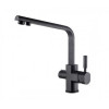 Смеситель для кухни Kaiser Decor 40144-2 под фильтр черный мрамор