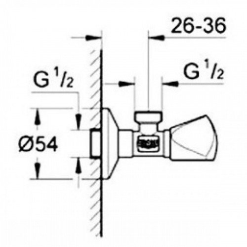 Угловой вентиль Grohe 22940000