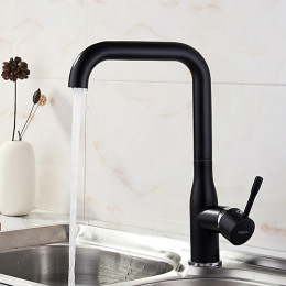 Смеситель для кухни Ledeme L4698B чёрный