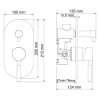 Смеситель для ванны и душа WasserKRAFT Wern 4241