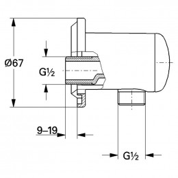 Подключение для душевого шланга Grohe Relexa 28671000