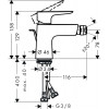 Смеситель для биде Hansgrohe Talis Е 71720670 Матовый черный