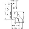 Смеситель для ванны Hansgrohe Vivenis 75415000 хром