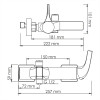 WasserKRAFT Sauer 7101 Смеситель для ванны с коротким изливом