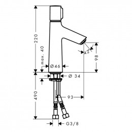 Смеситель Hansgrohe Talis Select S 100 72043000 для раковины