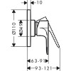 Смеситель для душа Hansgrohe Rebris S 72649000 хром
