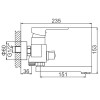 Смеситель для ванны Ledeme L3130 хром