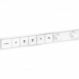 Смеситель для душа Hansgrohe RainSelect 15384700, 5 потребителей, термостатический, белый матовый
