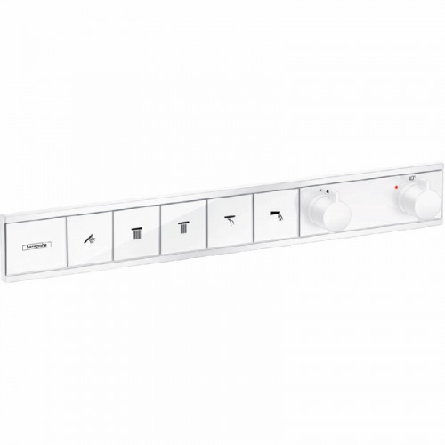 Смеситель для душа Hansgrohe RainSelect 15384700, 5 потребителей, термостатический, белый матовый