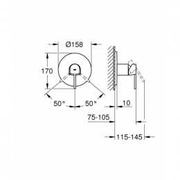 Смеситель для душа Grohe Plus 24059003