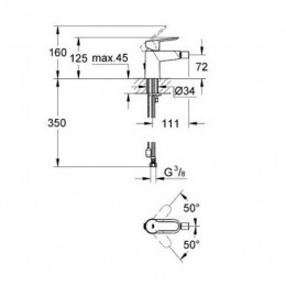 Смеситель для биде Grohe BauEdge 23332000