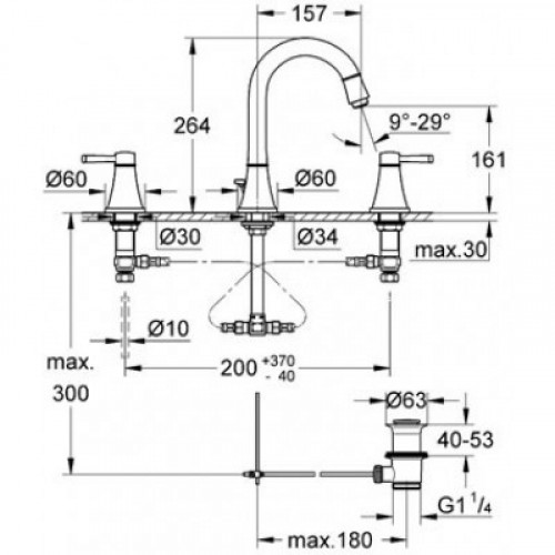 Смеситель для раковины Grohe Grandera 20389000