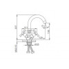Смеситель для раковины Frap F1393 хром