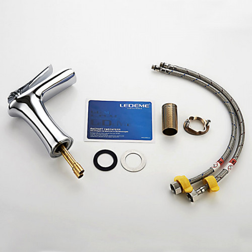 Смеситель для раковины Ledeme L1055-23 хром