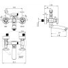 Смеситель для ванны Kaiser Trio 57122 хром