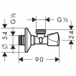 Шланговое подключение Hansgrohe E 13903000