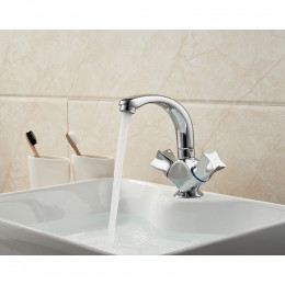 Смеситель для раковины Ledeme L1087-2 хром