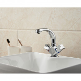 Смеситель для раковины Ledeme L1087-2 хром
