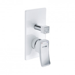 Смеситель для ванны и душа WasserKRAFT Aller 10641WHITE