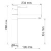 Смеситель WasserKRAFT MAIN 4107 для кухни с поворотным изливом, хром