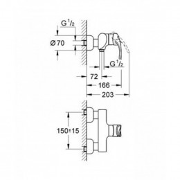 Смеситель для душа Grohe Chiara 33601000