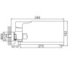 Смеситель для ванны Ledeme L2234 хром