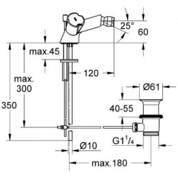 Смеситель для биде Grohe Costa 24480000