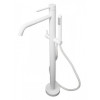 Смеситель для ванны с душем Paffoni Light LIG032BO белый матовый