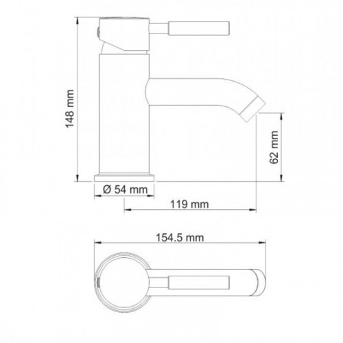 Смеситель WasserKRAFT Main 4105 для раковины, хром
