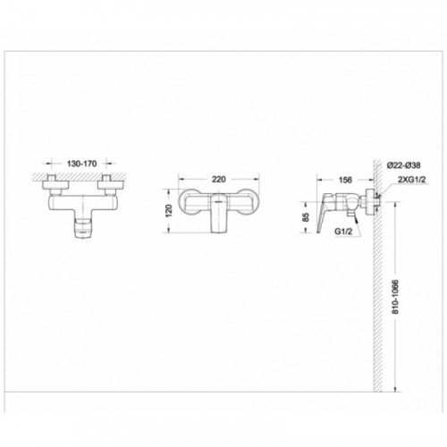 Смеситель для душа Bravat Real F9121179CP-01