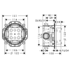 Скрытая часть Hansgrohe Ibox universal 01800180