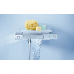 Смеситель с термостатом Grohe Grohtherm Cube 34502000 с полочкой