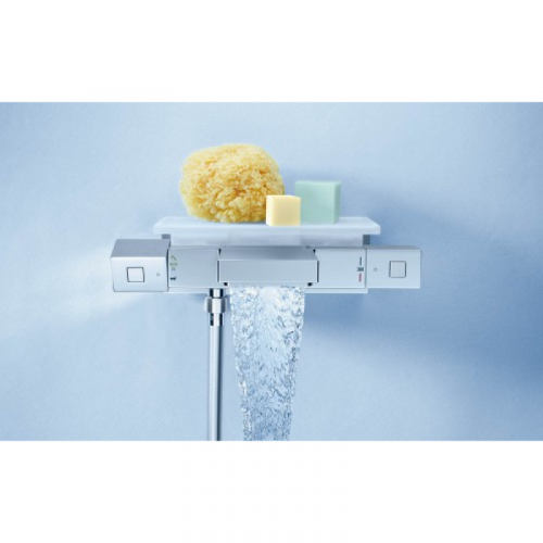 Смеситель с термостатом Grohe Grohtherm Cube 34502000 с полочкой