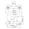 Смеситель для ванны WasserKRAFT Vils 5601 с коротким изливом