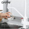Смеситель для кухни Gappo G4317-8 с подключением к фильтру белый/хром