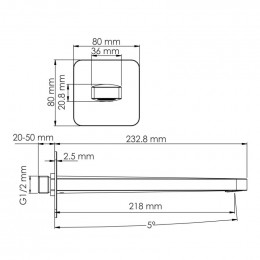 Комплект для раковины WasserKRAFT A3151.270 хром