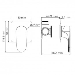 Комплект для раковины WasserKRAFT A3151.270 хром
