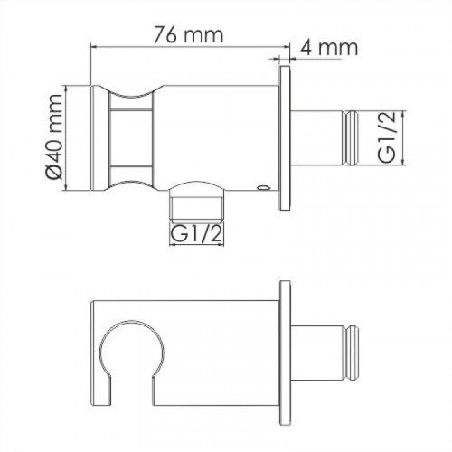 WasserKRAFT A135 Подключение шланга 9062612