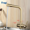 Смеситель для кухни Frap F4352-4 бронза