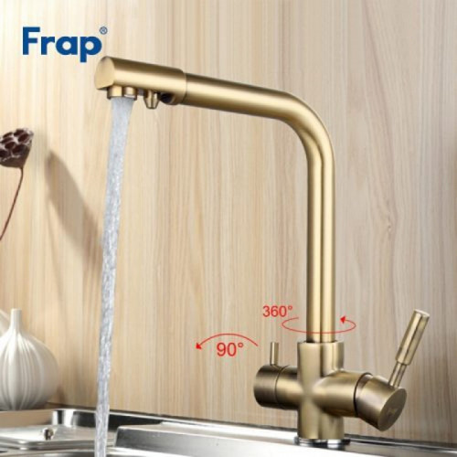 Смеситель для кухни Frap F4352-4 бронза