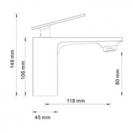 Смеситель  для раковины WasserKRAFT Alme 1503 9061513