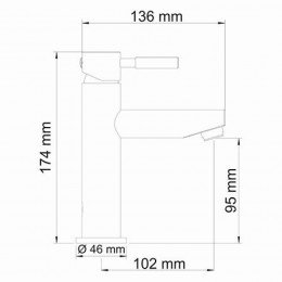 WasserKRAFT Main 4104 Смеситель для умывальника