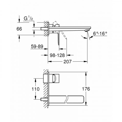 Смеситель для раковины Grohe Lineare New 23444001