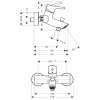 Смеситель для ванны Hansgrohe Talis S New 72400000