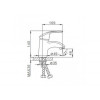 Смеситель для раковины Frap F1021 хром