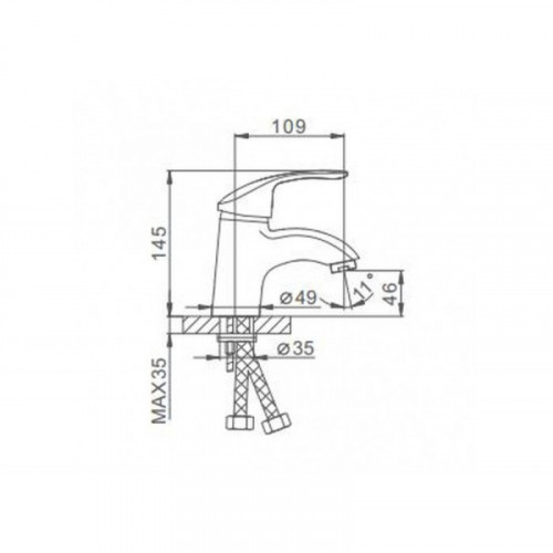 Смеситель для раковины Frap F1021 хром