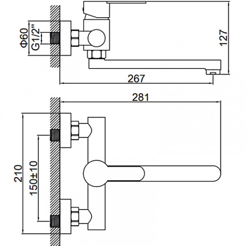 Смеситель для кухни Ledeme L74603 сатин