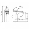 Смеситель для биде WasserKRAFT Sauer 7106 с д/к золото